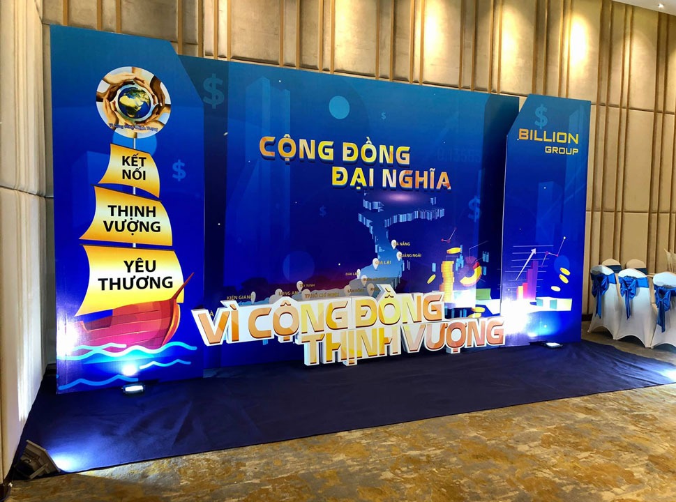 Thiết kế, thi công backdrop sân khấu